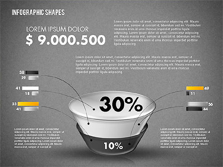Funnel infographics, Dia 10, 01802, Businessmodellen — PoweredTemplate.com