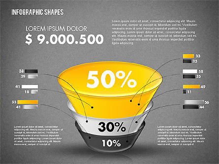 Infografis Saluran, Slide 11, 01802, Model Bisnis — PoweredTemplate.com