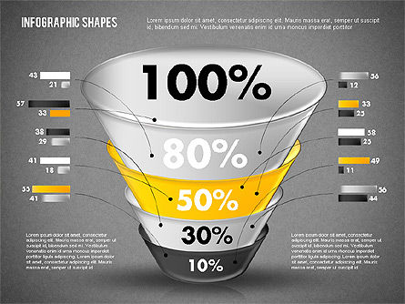 Infografica imbuto, Slide 12, 01802, Modelli di lavoro — PoweredTemplate.com