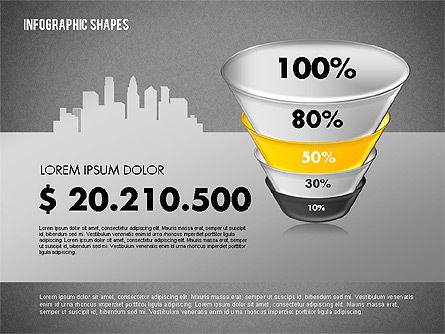 Funnel infographics, Dia 14, 01802, Businessmodellen — PoweredTemplate.com