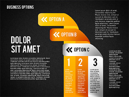 Opciones de cinta doblada, Diapositiva 11, 01804, Modelos de negocios — PoweredTemplate.com