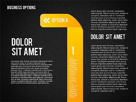 Folded Ribbon Options, Slide 9, 01804, Business Models — PoweredTemplate.com