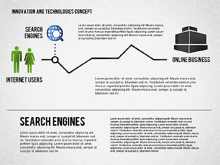 Schéma de processus métier en ligne, Diapositive 2, 01807, Schémas de procédés — PoweredTemplate.com