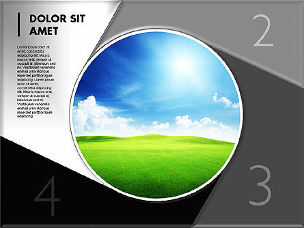 사진 다이어그램이있는 단계, 슬라이드 11, 01811, 단계 도표 — PoweredTemplate.com