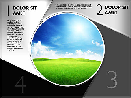 Stages com diagrama da foto, Deslizar 12, 01811, Diagramas de Etapas — PoweredTemplate.com