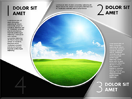 사진 다이어그램이있는 단계, 슬라이드 13, 01811, 단계 도표 — PoweredTemplate.com