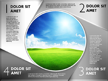Fasi con diagramma foto, Slide 14, 01811, Diagrammi Palco — PoweredTemplate.com