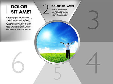 사진 다이어그램이있는 단계, 슬라이드 16, 01811, 단계 도표 — PoweredTemplate.com