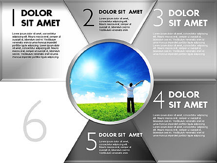 Etapes avec diagramme photo, Diapositive 19, 01811, Schémas d'étapes — PoweredTemplate.com
