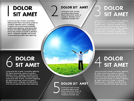 Etapes avec diagramme photo, Diapositive 20, 01811, Schémas d'étapes — PoweredTemplate.com