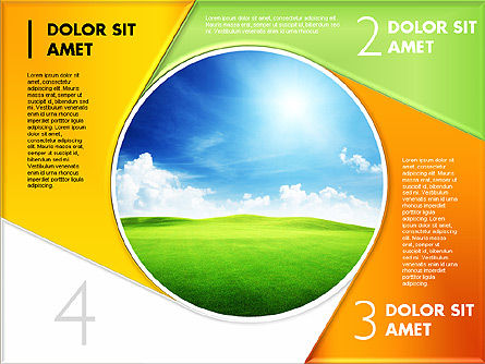 사진 다이어그램이있는 단계, 슬라이드 3, 01811, 단계 도표 — PoweredTemplate.com