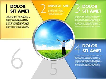 사진 다이어그램이있는 단계, 슬라이드 8, 01811, 단계 도표 — PoweredTemplate.com
