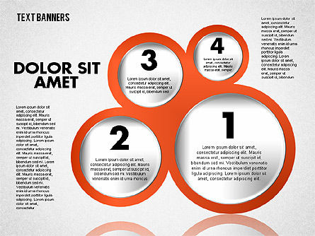 Les cercles avec le texte, Diapositive 2, 01813, Boîtes de texte — PoweredTemplate.com
