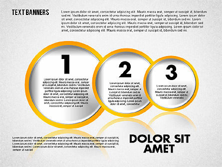 Circles with Text, Slide 3, 01813, Text Boxes — PoweredTemplate.com