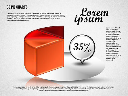 Caja de herramientas del gráfico de sectores, Diapositiva 6, 01814, Gráficos circulares — PoweredTemplate.com