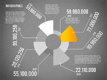 Diagram Infografis Ditetapkan, Slide 13, 01815, Model Bisnis — PoweredTemplate.com