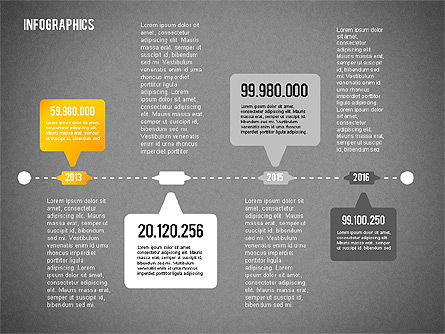 Diagram Infografis Ditetapkan, Slide 15, 01815, Model Bisnis — PoweredTemplate.com