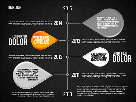 Conjunto de cronología, Diapositiva 12, 01816, Timelines & Calendars — PoweredTemplate.com