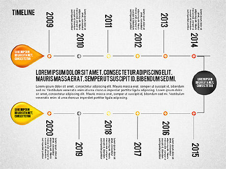 Conjunto de cronología, Diapositiva 5, 01816, Timelines & Calendars — PoweredTemplate.com