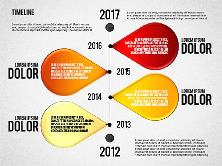 Conjunto de cronología, Diapositiva 7, 01816, Timelines & Calendars — PoweredTemplate.com
