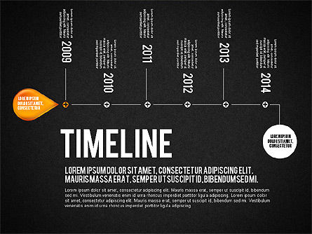 Timeline Set, Slide 9, 01816, Timelines & Calendars — PoweredTemplate.com