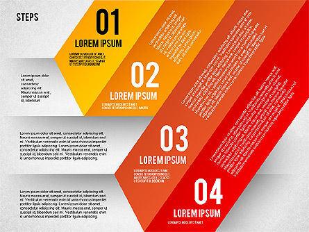Pasos de Zigzag, Diapositiva 4, 01819, Diagramas de la etapa — PoweredTemplate.com