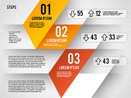 Pasos de Zigzag, Diapositiva 7, 01819, Diagramas de la etapa — PoweredTemplate.com