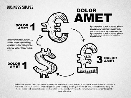 Formas del proceso del estilo del bosquejo, Diapositiva 2, 01822, Formas — PoweredTemplate.com
