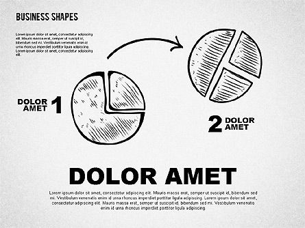 Formas del proceso del estilo del bosquejo, Diapositiva 8, 01822, Formas — PoweredTemplate.com