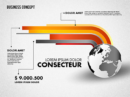 Globo con etiquetas, Diapositiva 3, 01823, Modelos de negocios — PoweredTemplate.com