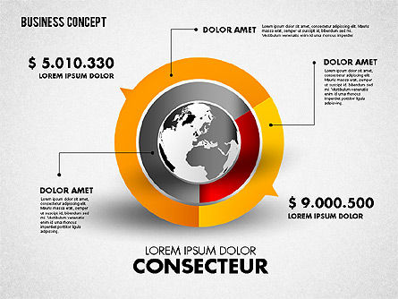 Globo con le etichette, Slide 4, 01823, Modelli di lavoro — PoweredTemplate.com