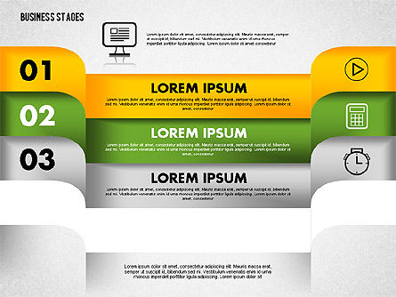 Opciones con iconos, Diapositiva 7, 01824, Diagramas de la etapa — PoweredTemplate.com