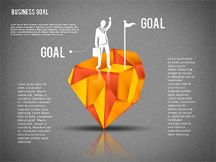 Diagram Tujuan Bisnis, Slide 12, 01826, Model Bisnis — PoweredTemplate.com