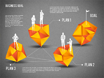 Diagrama de objetivos comerciales, Diapositiva 15, 01826, Modelos de negocios — PoweredTemplate.com