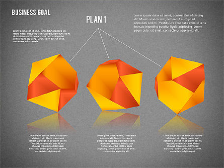 Diagram Tujuan Bisnis, Slide 16, 01826, Model Bisnis — PoweredTemplate.com