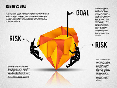 비즈니스 목표 다이어그램, 슬라이드 2, 01826, 비즈니스 모델 — PoweredTemplate.com