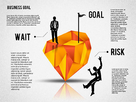 Diagram Tujuan Bisnis, Slide 3, 01826, Model Bisnis — PoweredTemplate.com