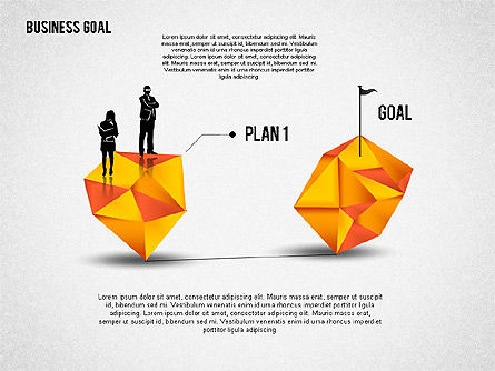 Zakelijke doel diagram, Dia 5, 01826, Businessmodellen — PoweredTemplate.com