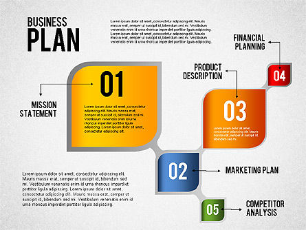 Fluxo do plano de negócios, Deslizar 6, 01828, Modelos de Negócio — PoweredTemplate.com