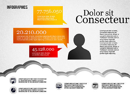 Infographics 다이어그램 세트, 슬라이드 2, 01829, 비즈니스 모델 — PoweredTemplate.com