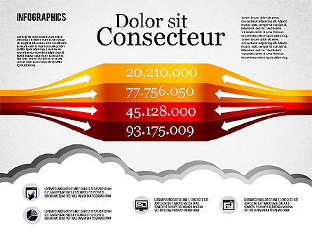 Infographics 다이어그램 세트, 슬라이드 3, 01829, 비즈니스 모델 — PoweredTemplate.com