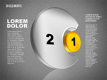 Ensembles 3d, Diapositive 10, 01831, Formes — PoweredTemplate.com