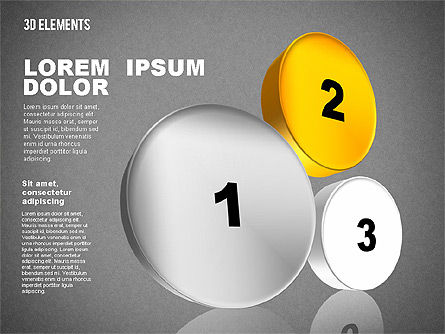 Ensembles 3d, Diapositive 13, 01831, Formes — PoweredTemplate.com