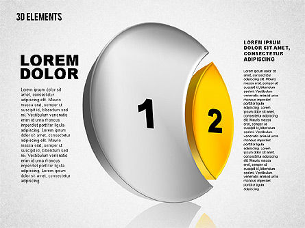 Insiemi 3d, Slide 4, 01831, Forme — PoweredTemplate.com