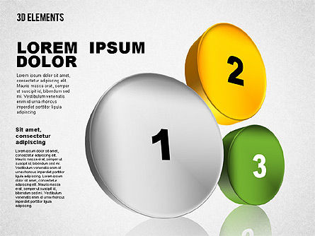 Insiemi 3d, Slide 5, 01831, Forme — PoweredTemplate.com