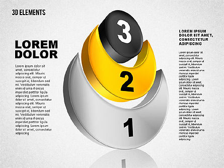 Insiemi 3d, Slide 6, 01831, Forme — PoweredTemplate.com