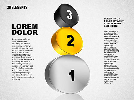 Ensembles 3d, Diapositive 8, 01831, Formes — PoweredTemplate.com