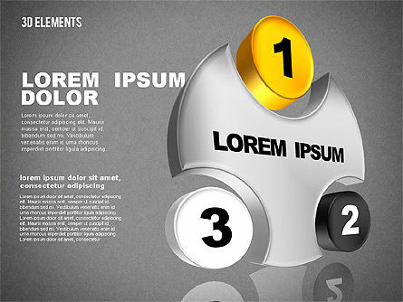 Ensembles 3d, Diapositive 9, 01831, Formes — PoweredTemplate.com