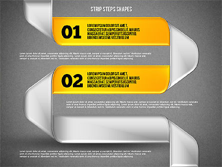 Mobius faixa etapas, Deslizar 11, 01834, Formas — PoweredTemplate.com