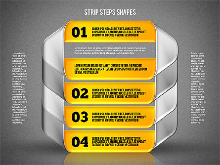 뫼비우스 스트립 단계, 슬라이드 16, 01834, 모양 — PoweredTemplate.com